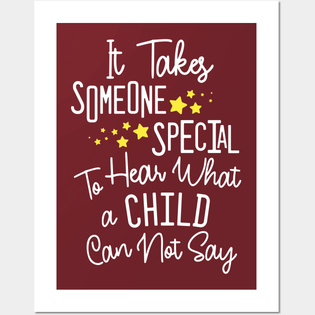 Speech Language Pathologist SLP Wall Art by psiloveyou